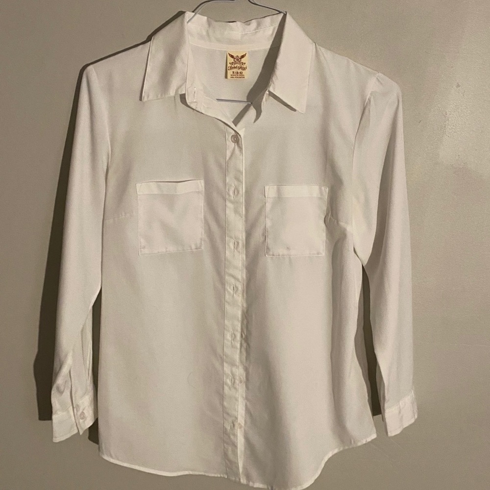 white button down